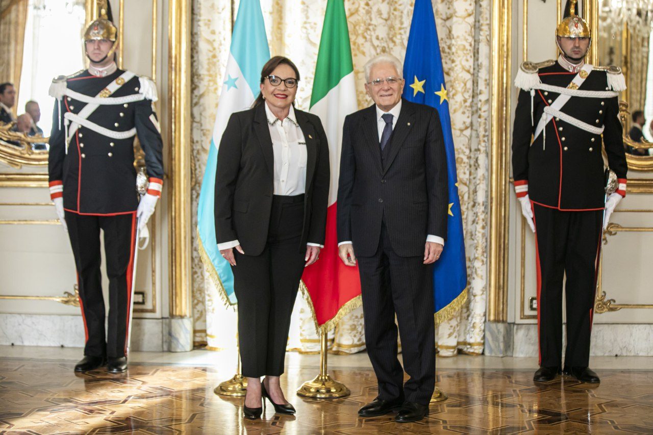 Honduras e Italia retomarán programas de cooperación, tras reunión de Castro y Mattarella