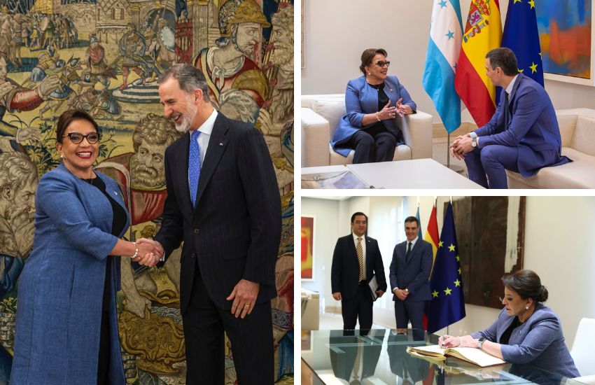 El rey Felipe VI recibió este miércoles a presidenta Xiomara Castro