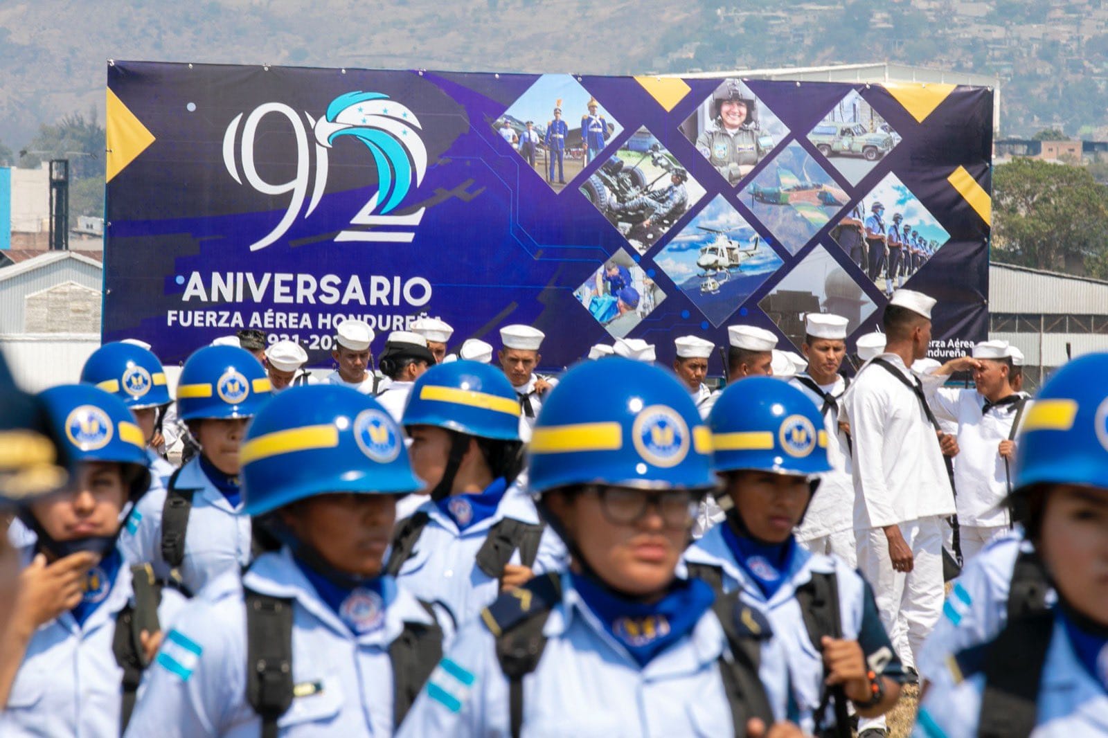 Celebración conmemorativa del 92º aniversario de la creación de la Fuerza Aérea de Honduras.
