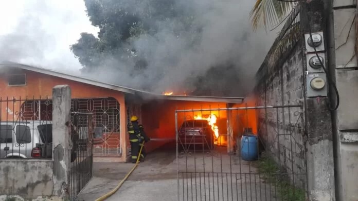 Fallece mujer en incendio estructural en aldea El Carmen en Choluteca