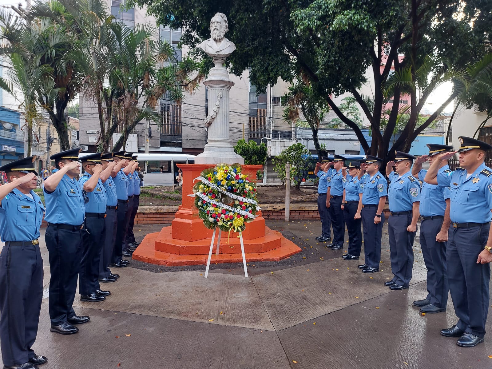 Celebración del Día Nacional del Policía Hondureño en honor al General José Trinidad Cabañas