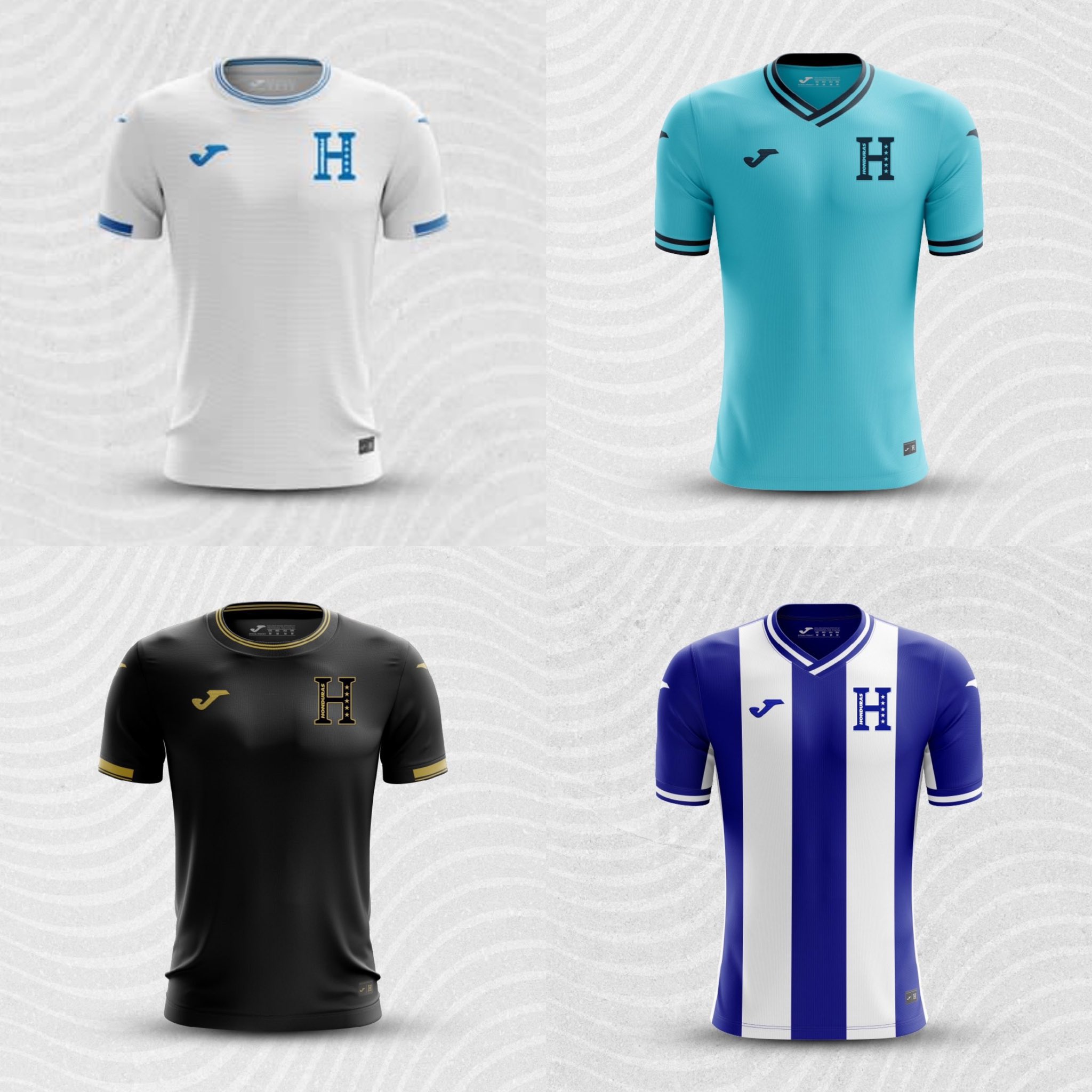 La Selección de Honduras presenta sus nuevas camisetas de cara al Mundial 2026: 