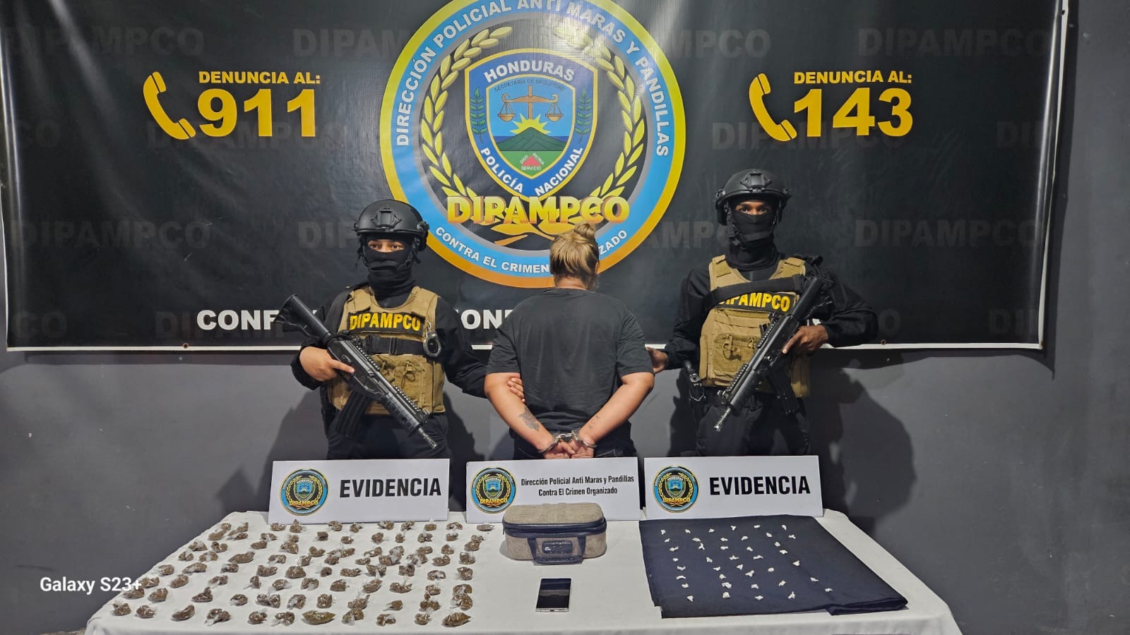 Arrestan a supuesta integrante de la banda «Los Aguacates» en San Pedro Sula