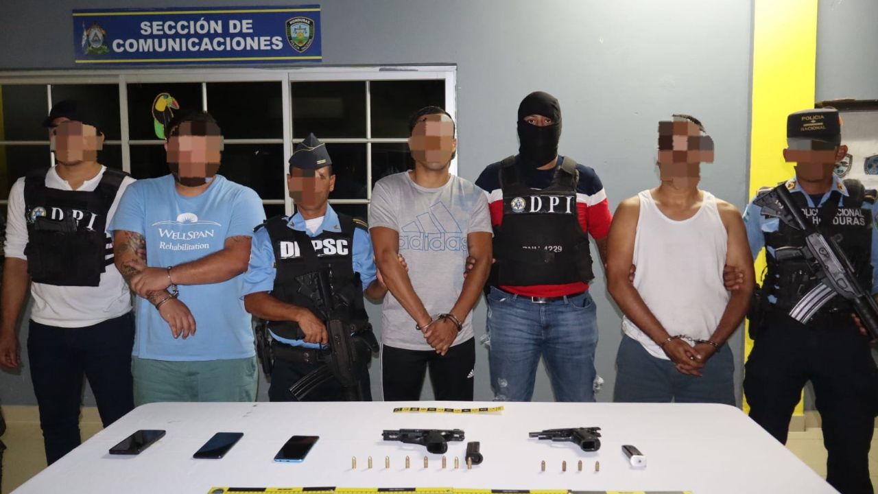 Desmantelan banda de asaltantes armados que atracaron autobús en Copán